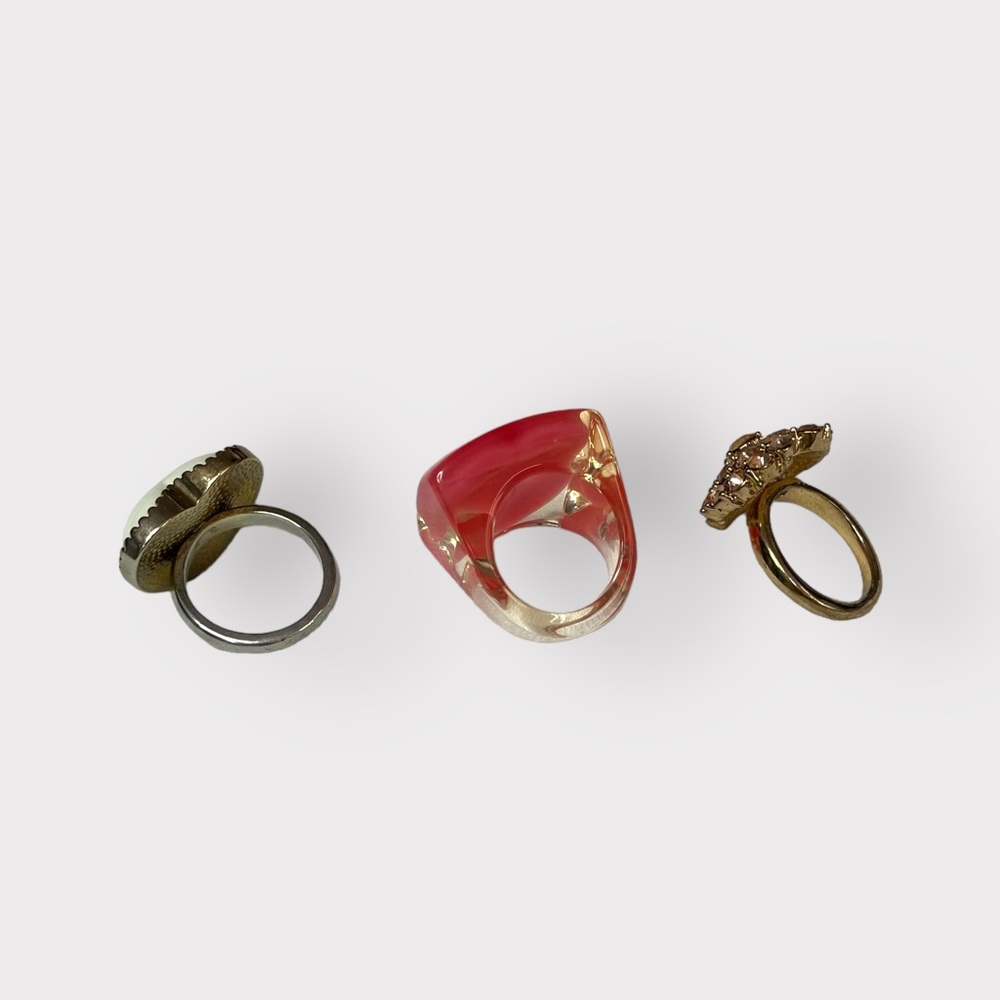 Valentine's Day 3 Heart Ring Bundle Size 7 - Picture 3 of 7